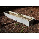 A WHITE PAINTED IRON TROUGH, 20TH CENTURY