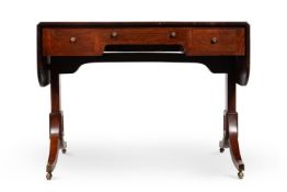 Y A CHINESE EXPORT HUANG HUALI SOFA TABLE, EARLY 19TH CENTURY