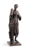 A FRENCH BRONZE FIGURE OF 'DIANA OF GABII', LATE 19TH CENTURY