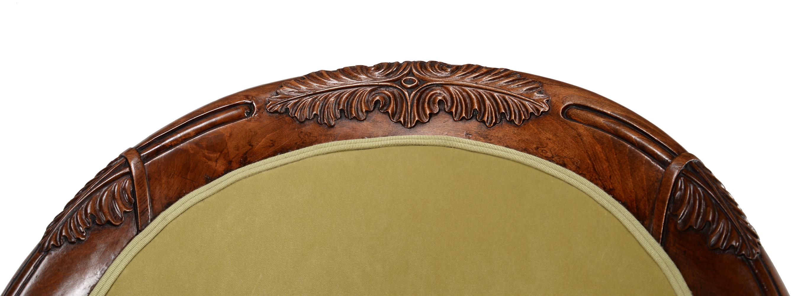 A GEORGE IV SIMULATED ROSEWOOD AND UPHOLSTERED BERGERE ARMCHAIR, ATTRIBUTED TO GILLOWS, CIRCA 1825 - Image 3 of 5