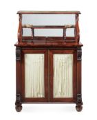 Y A GEORGE IV ROSEWOOD SIDE CABINET, BY GILLOWS, CIRCA 1810