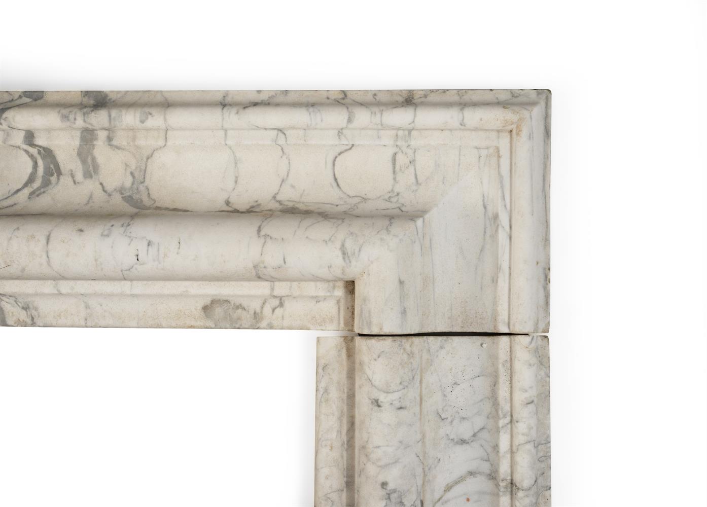 A MARBLE BOLECTION FIREPLACE SURROUND, 20TH CENTURY - Image 4 of 4