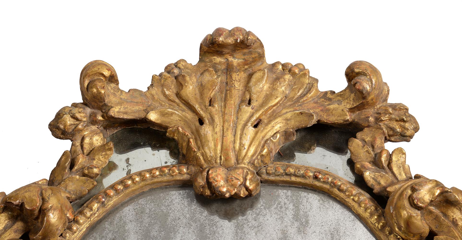 A PAIR OF NORTH ITALIAN GILTWOOD WALL MIRRORS, POSSIBLY GENOA - Image 2 of 5