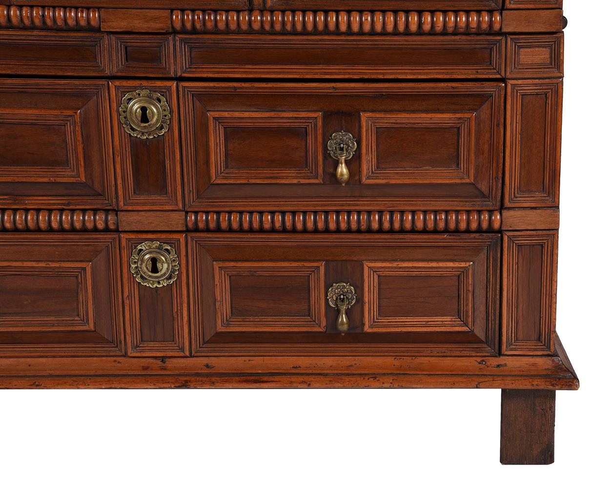 A CHARLES II OAK, CEDAR AND SNAKEWOOD CHEST OF DRAWERS, CIRCA 1660 - Image 3 of 5