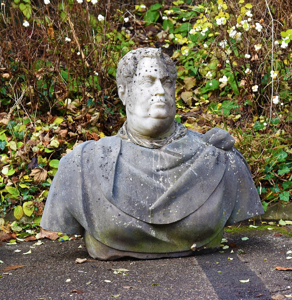 A 'GRAND TOUR' CARVED BUST, POSSIBLY OF THE EMPEROR VITELLIUS, PROBABLY ITALIAN, 19TH CENTURY