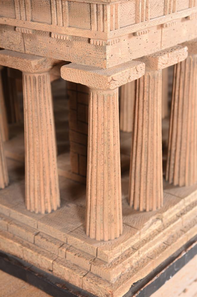 A CARVED 'GRAND TOUR' WOOD MODEL OF THE TEMPLE OF HERA AT PAESTUM, AFTER DOMENICO PADIGLIONE - Image 4 of 5