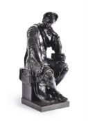 AFTER MICHELANGELO (ITALIAN, 1475-1564), A BRONZE FIGURE OF LORENZO DE MEDICI, DUKE OF URBINO