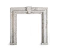 A MARBLE BOLECTION FIREPLACE SURROUND, 20TH CENTURY