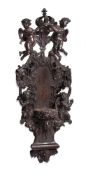 A CARVED OAK WALL MOUNT AND BRACKET, LATE 17TH/EARLY 18TH CENTURY