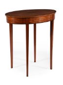 Y A GEORGE III SATINWOOD OVAL OCCASIONAL TABLE, CIRCA 1790