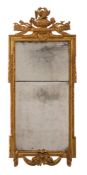 A LOUIS XVI GILTWOOD WALL MIRROR, CIRCA 1780
