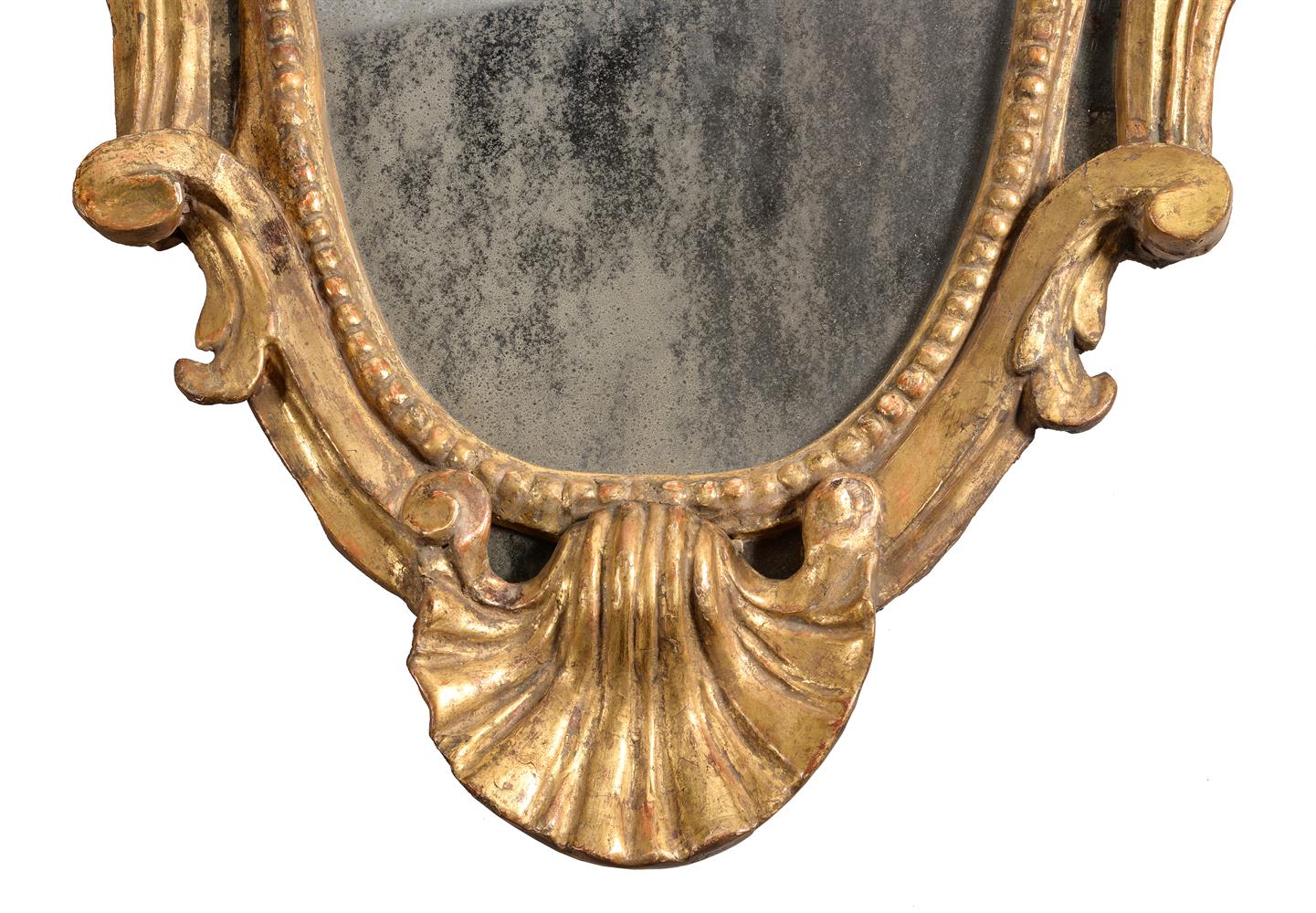 A PAIR OF NORTH ITALIAN GILTWOOD WALL MIRRORS, POSSIBLY GENOA - Image 3 of 5