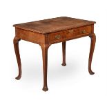 A GEORGE I WALNUT AND FEATHERBANDED SIDE TABLE, CIRCA 1720