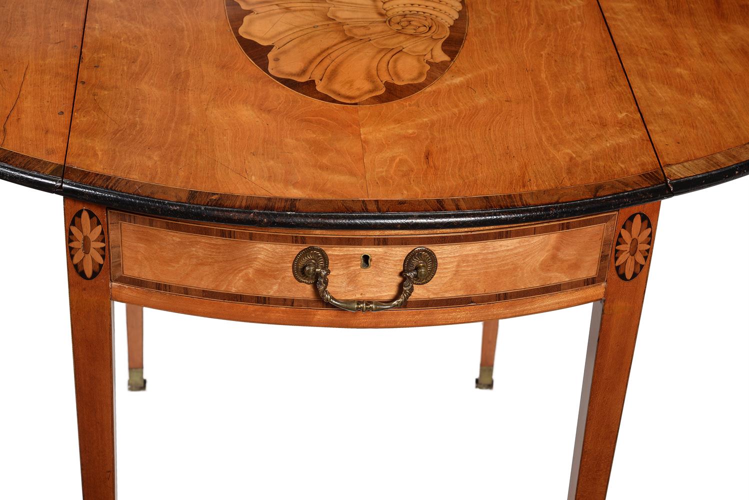 Y A GEORGE III SATINWOOD OVAL PEMBROKE TABLE, CIRCA 1790 - Image 3 of 4