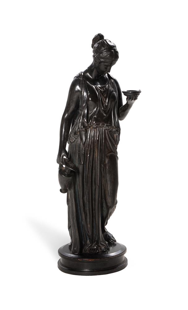 AFTER BERTEL THORVALDSEN (DANISH, 1770-1844), A CARVED FIGURE OF HEBE, MID 19TH CENTURY