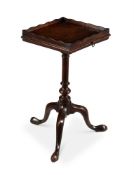 A GEORGE II MAHOGANY KETTLE STAND, MID-18TH CENTURY