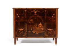 Y A CONTINENTAL KINGWOOD AND MARQUETRY DRESSING COMMODE POSSIBLY SCANDINAVIAN OR GERMAN, CIRCA 1780