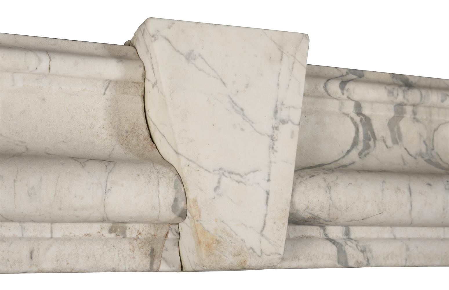 A MARBLE BOLECTION FIREPLACE SURROUND, 20TH CENTURY - Image 3 of 4