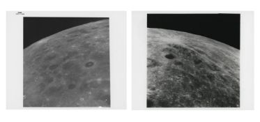 Lunar curvature as seen after trans-earth injection, Apollo 8, 21-27 Dec 1968