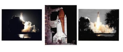 Space Shuttle 'Discovery', three views, STS-26, STS-3 and STS-33, 1988-1990