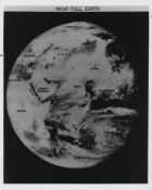 The first image of the nearly full Earth as seen from the Moon distance, Lunar Orbiter 5, 8 Aug 1967