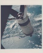 Expended Saturn IVB rocket stage in Earth orbit, Apollo 7, 11-22 Oct 1968