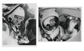 Two portraits of Frank Borman and James Lovell, Gemini 7, 4-18 Dec 1965