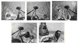 The recovery of Alan Shepard, the first American in space (5 views), Mercury-Redstone 3, 5 May 1961