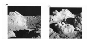Geological investigations on the lunar surface (4 views), Apollo 14&15, Feb/Aug 1971