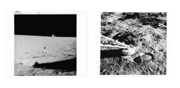 Surveyor III encounter - four views, EVA2, Apollo 12, 14-24 Nov 1969