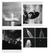 Lift off, staging and separation manoeuvers (4 views), Apollo 9, 3-13 Mar 1969
