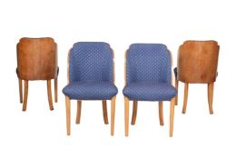EPSTEIN, A CLOUD SERIES WALNUT SUITE OF SEAT FURNITURE