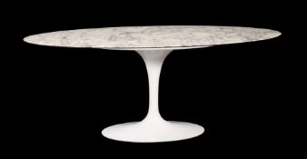 A TULIP DINING TABLE ORIGINALLY DESIGNED BY EERO SAARINEN FOR KNOLL STUDIOS