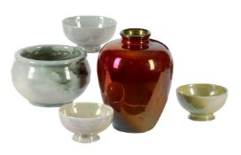 A SELECTION OF MOSTLY LUSTRE POTTERY