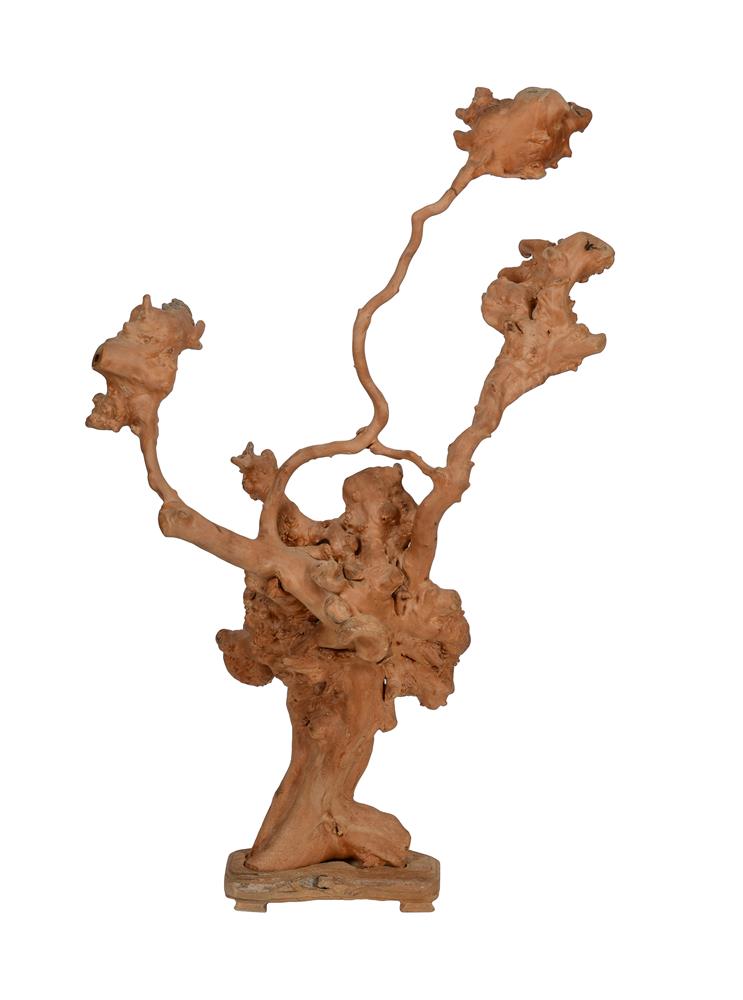 A JAPANESE ROOTWOOD SCULPTURE