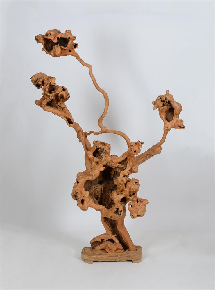 A JAPANESE ROOTWOOD SCULPTURE - Image 2 of 2