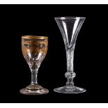 A COMPOSITE STEMMED WINE GLASS