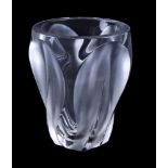 LALIQUE, CRYSTAL LALIQUE, INGRID, A CLEAR AND FROSTED GLASS VASE