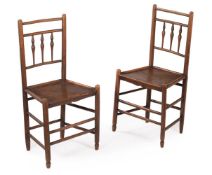 A PAIR OF CLISSET CHAIRS