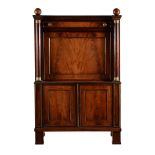 A MAHOGANY SECRETAIRE A ABBATTANT