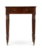 A GEORGE IV MAHOGANY SIDE OR CHAMBER TABLE, IN THE MANNER OF GILLOWS