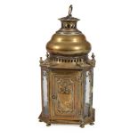 A DUTCH BRASS HALL LANTERN