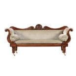 A WILLIAM IV MAHOGANY SOFA