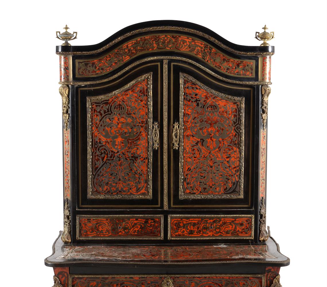 Y A NAPOLEON III EBONISED AND BOULE INLAID SECRETAIRE CABINET - Bild 2 aus 4