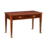 A LOUIS PHILIPPE MAHOGANY LIBRARY TABLE