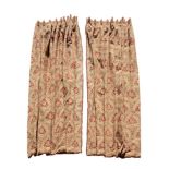 TWO PAIRS OF CURTAINS IN VICTORIAN TASTE