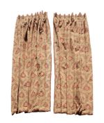 TWO PAIRS OF CURTAINS IN VICTORIAN TASTE