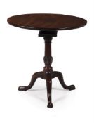 A GEORGE III MAHOGANY TRIPOD TABLE