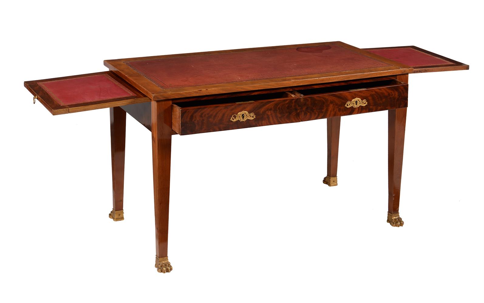 A LOUIS PHILIPPE MAHOGANY LIBRARY TABLE - Bild 2 aus 4