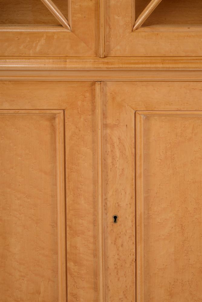 A BIRD'S-EYE MAPLE BOOKCASE IN GEORGE III STYLE - Image 2 of 2